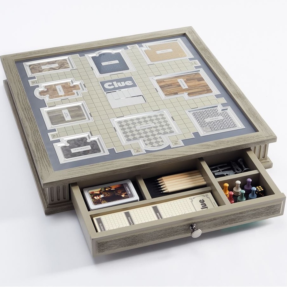 Pottery Barn Wooden Clue Board Game - Luxury/ Deluxe Edition, NWT